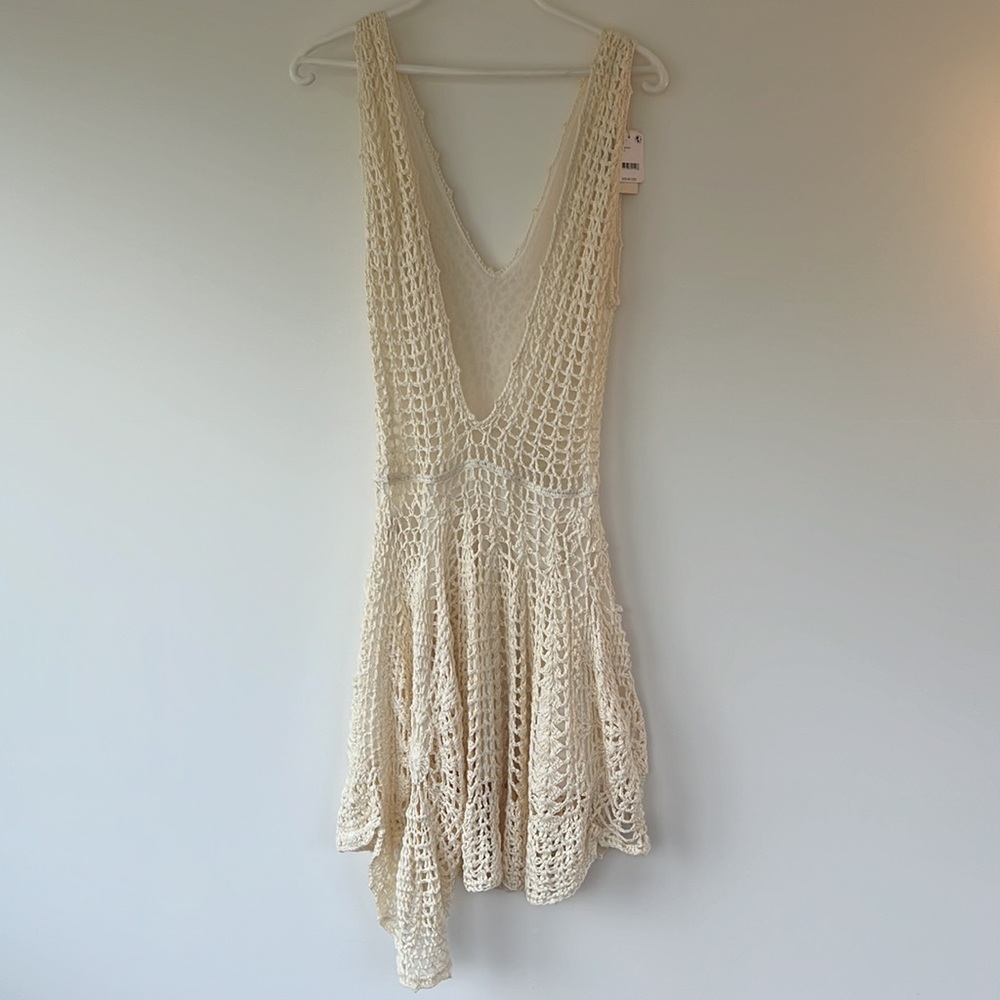 Free People Ivory Crochet Dress, size S, never been worn - Picture 3 of 6